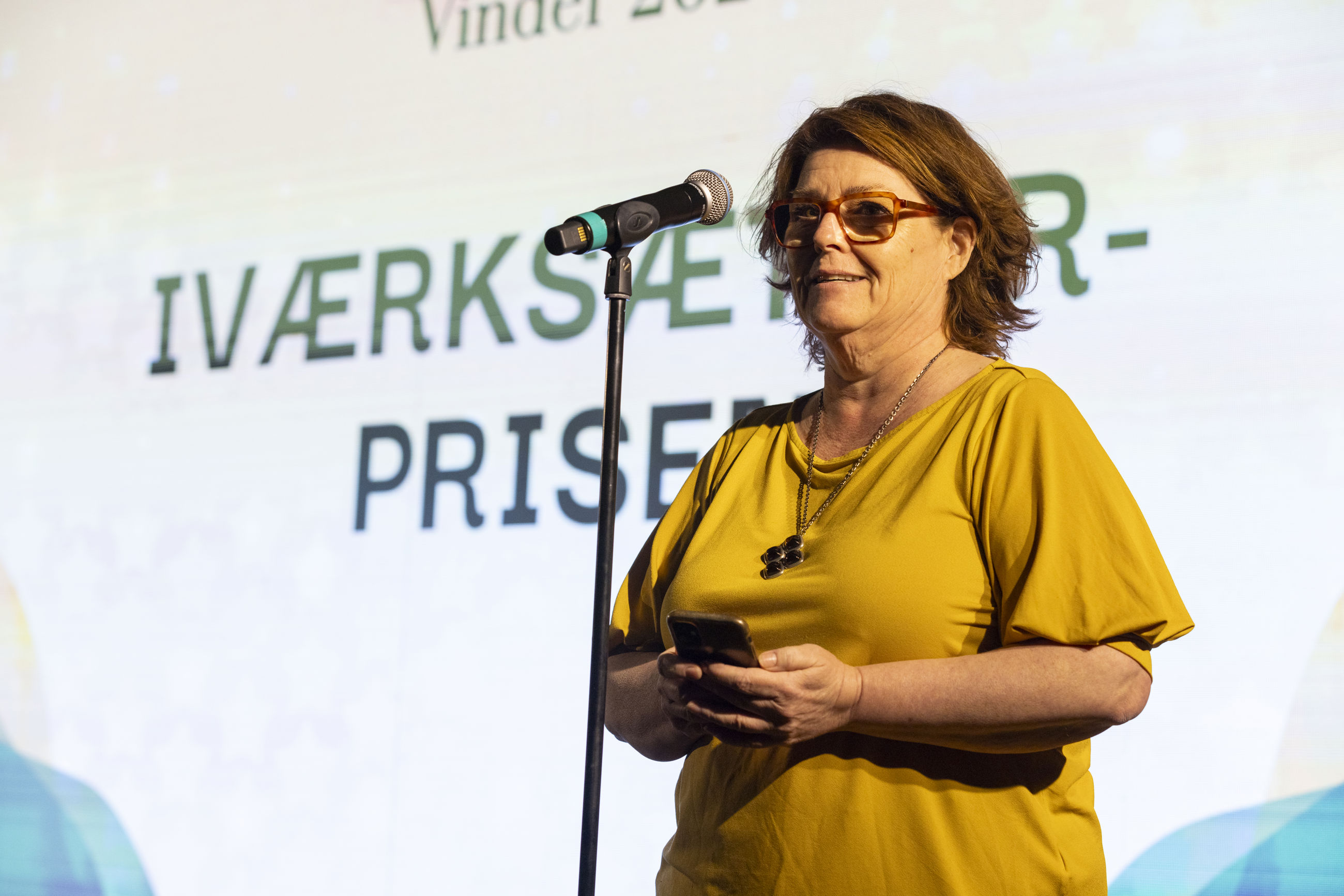 Bine Feldbæk Siefert holder takketale